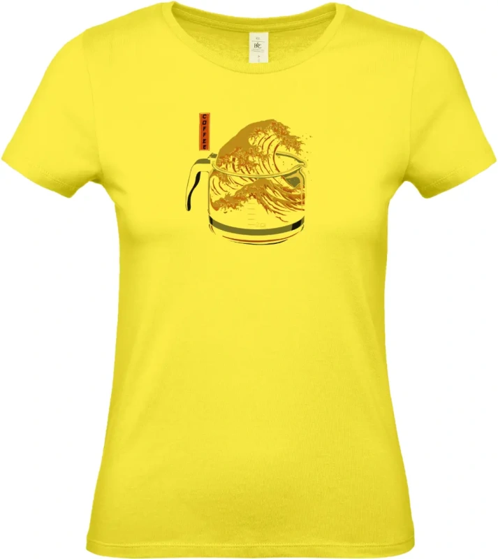 dámské citronové tričko Coffee