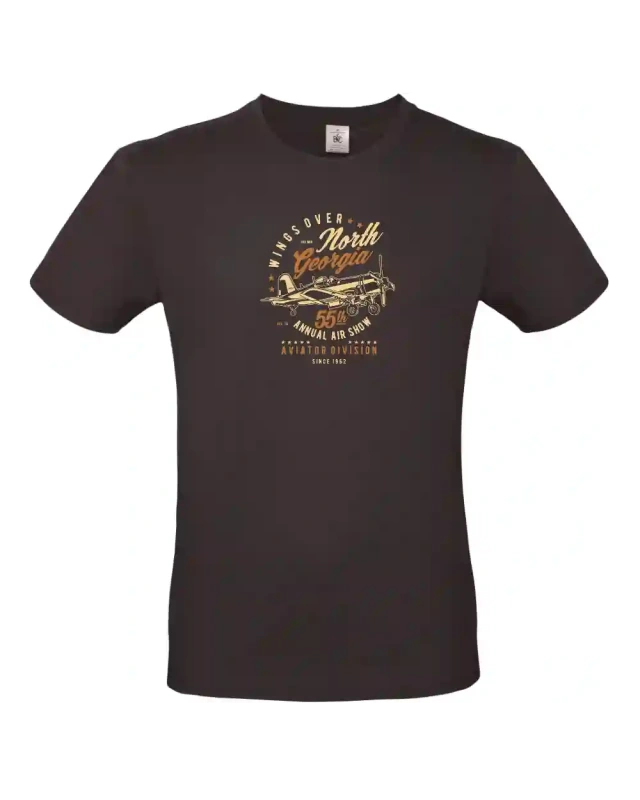 pánské hnedé tričko Wings Over North Georgia