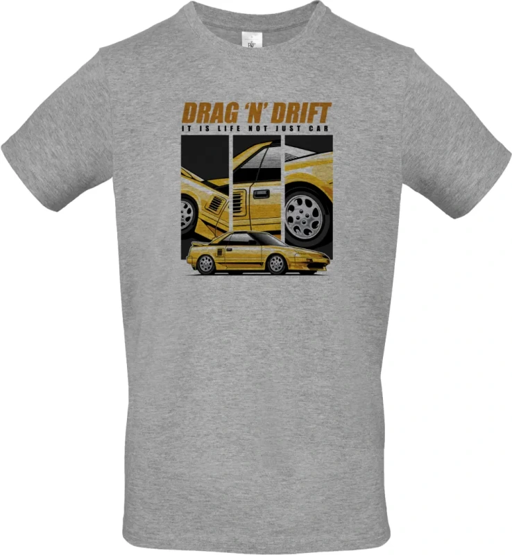 pánské sportovní šedé tričko Drift car 2