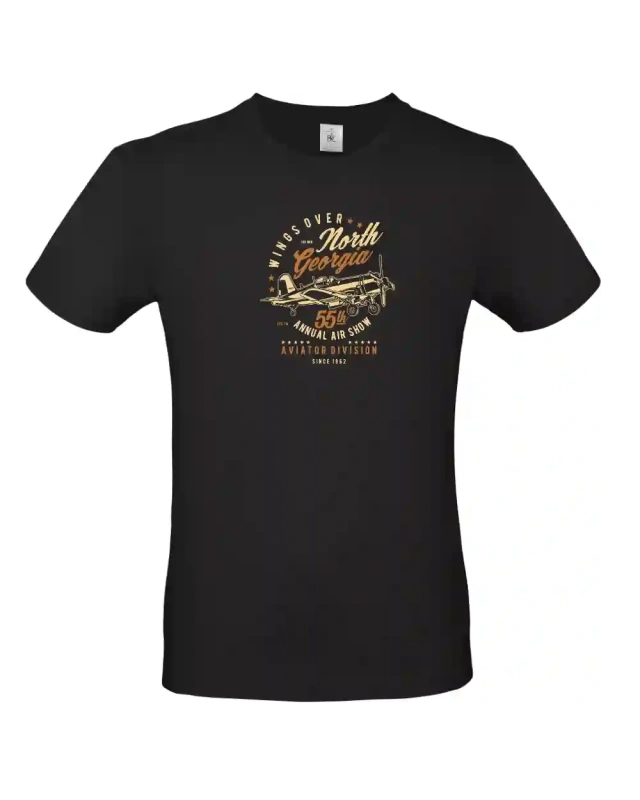 pánské černé tričko Wings Over North Georgia