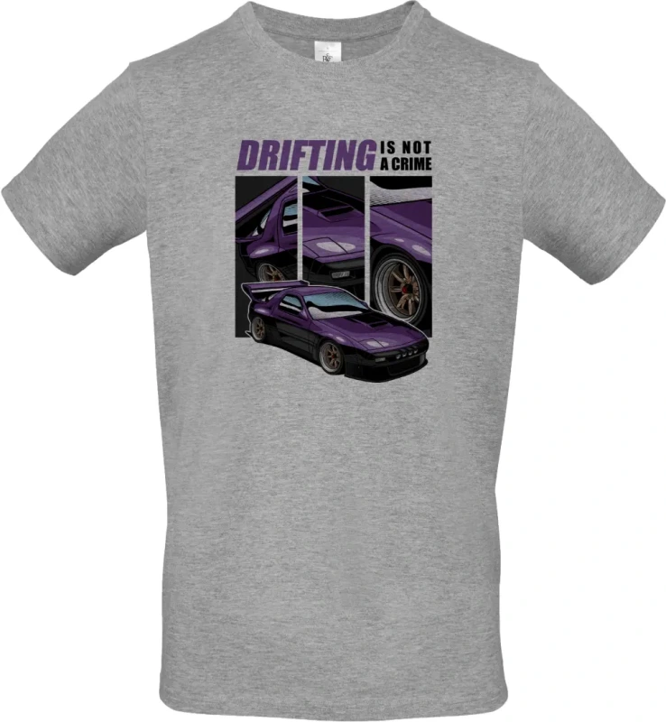 pánské sportovní šedé tričko Drift car 1