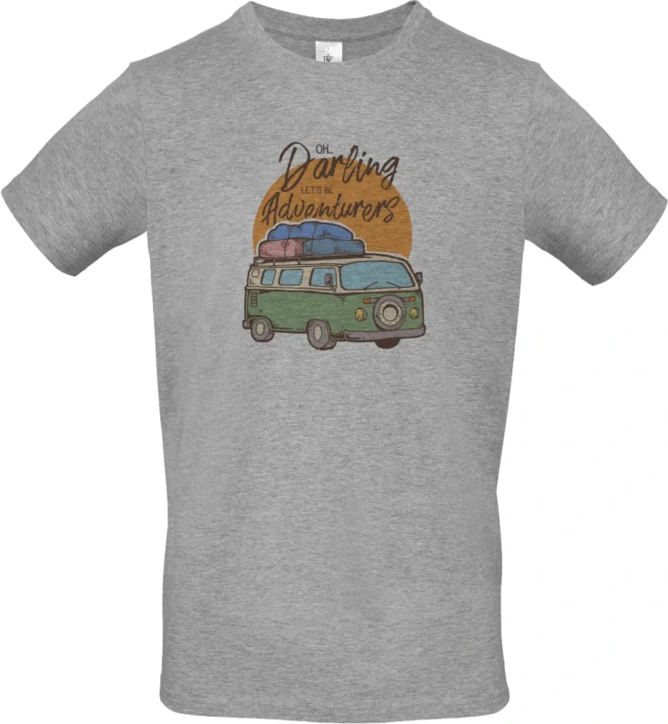 pánské sportovní šedé tričko Be Adventurers