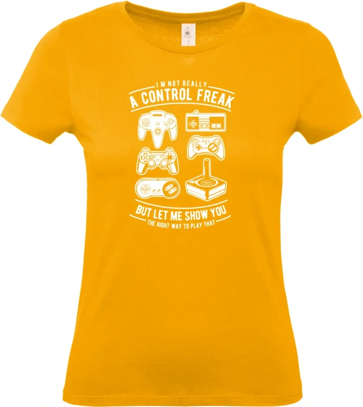 dámské meruňkové tričko A Control Freak