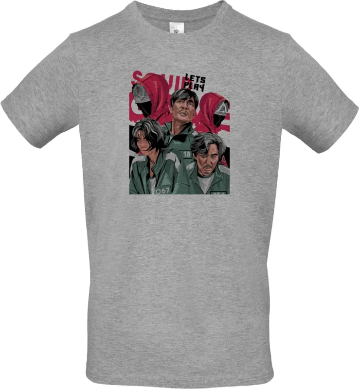 pánské sportovní šedé tričko SquidGrunge