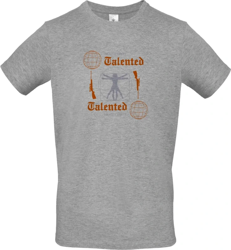 pánské sportovní šedé tričko Creative Circle Talented