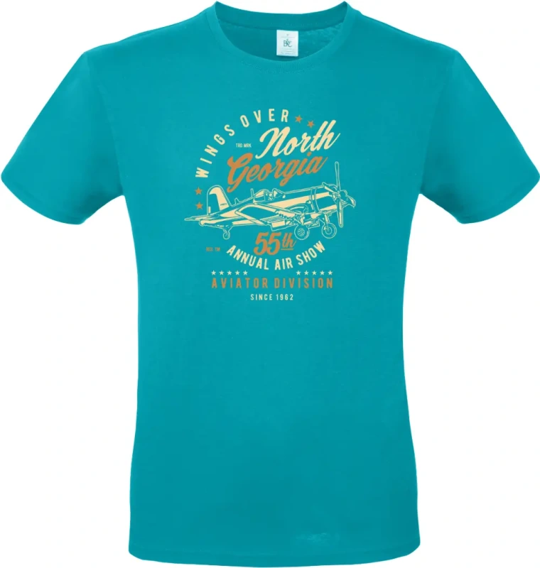 pánské tyrkysové tričko Wings Over North Georgia