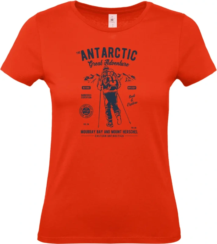 dámské ohnivě čercené tričko Antarctic Adventure