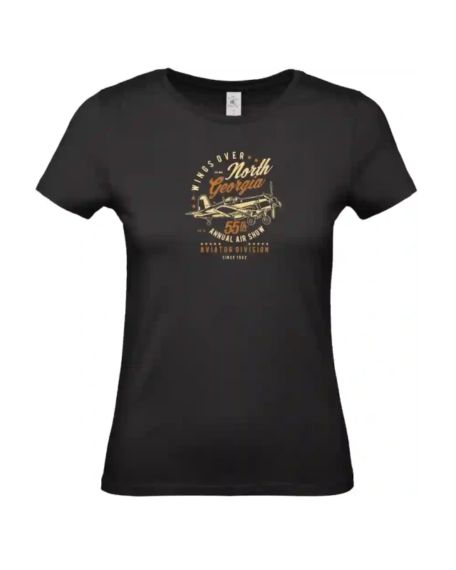 dámské černé tričko Wings Over North Georgia