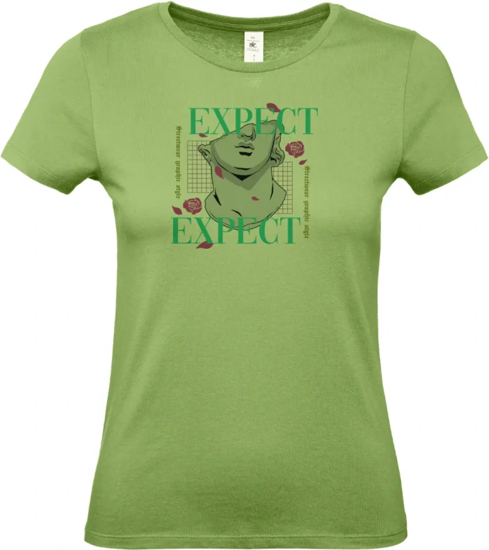 dámské pistáciové tričko Expect