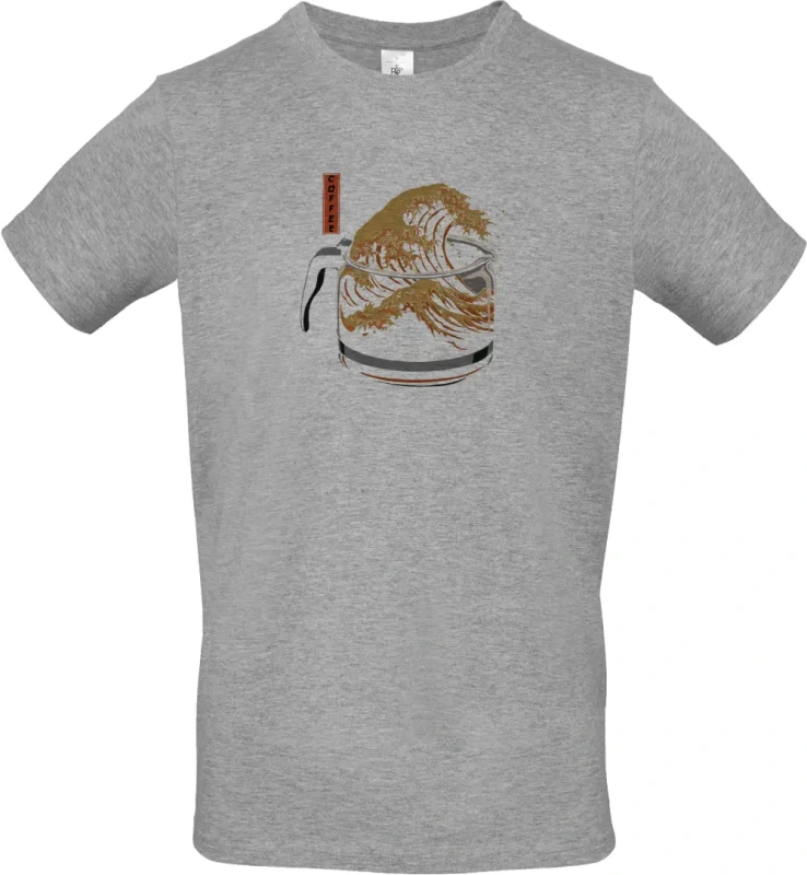 pánské sportovní šedé tričko Coffee