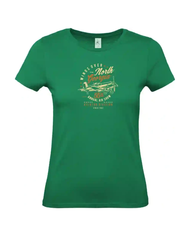 dámské kelly zelené tričko Wings Over North Georgia