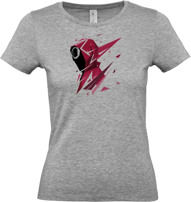 dámské sportovní šedé tričko AbstractSquid1