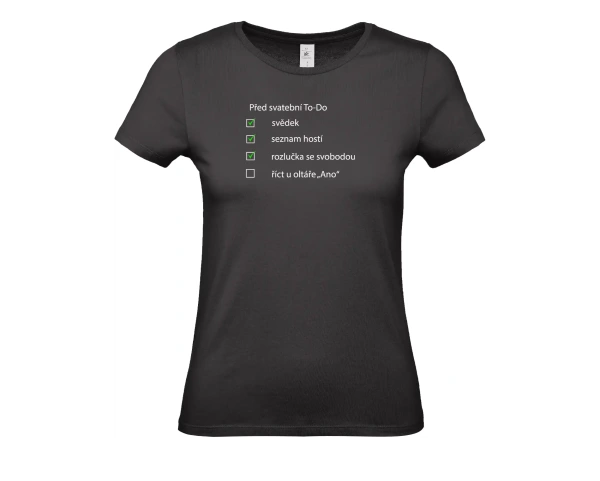 dámské černé tričko