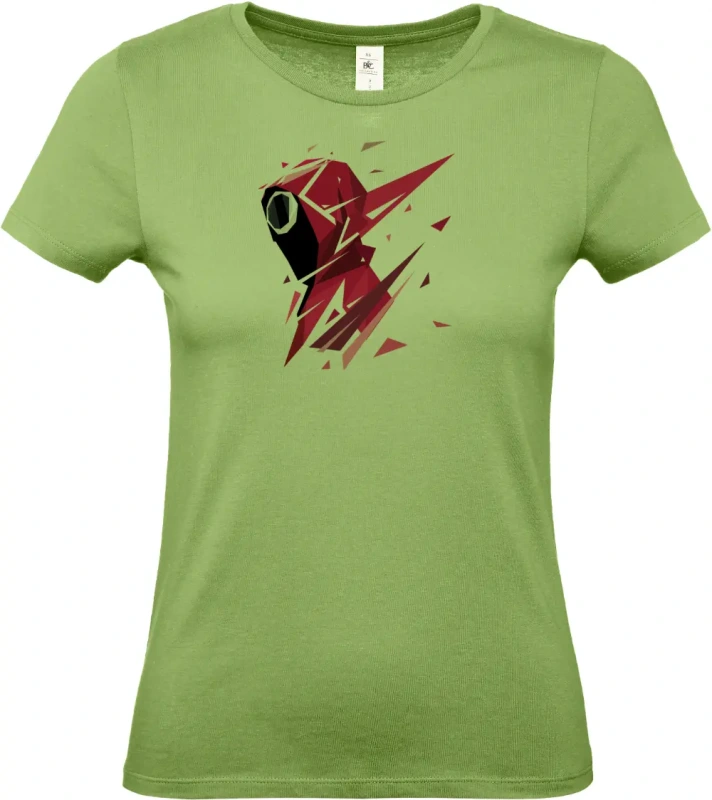 dámské pistáciové tričko AbstractSquid1