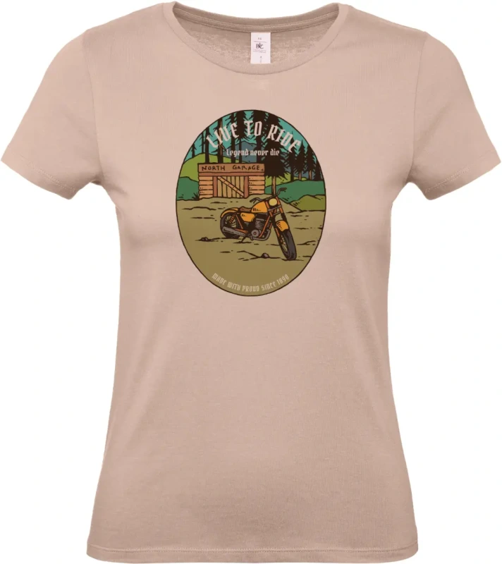 dámské světle růžové tričko Garage