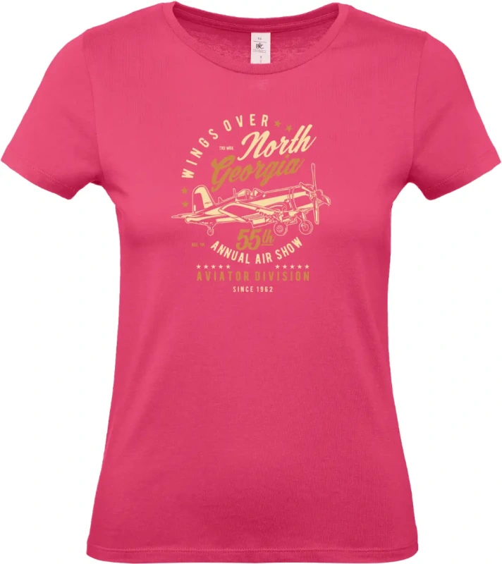 dámské ružové tričko Wings Over North Georgia