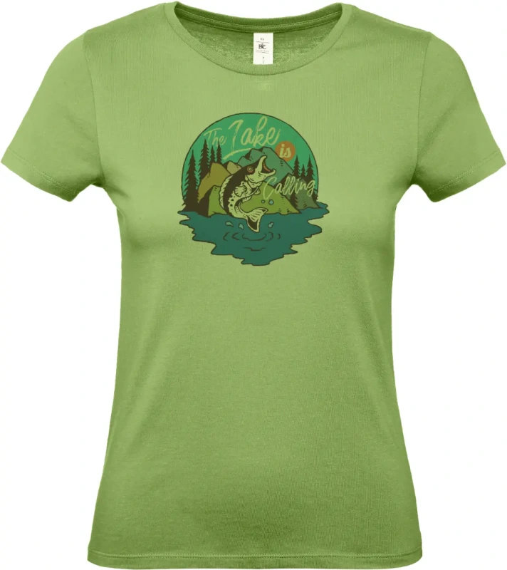 dámské pistáciové tričko Big Fish