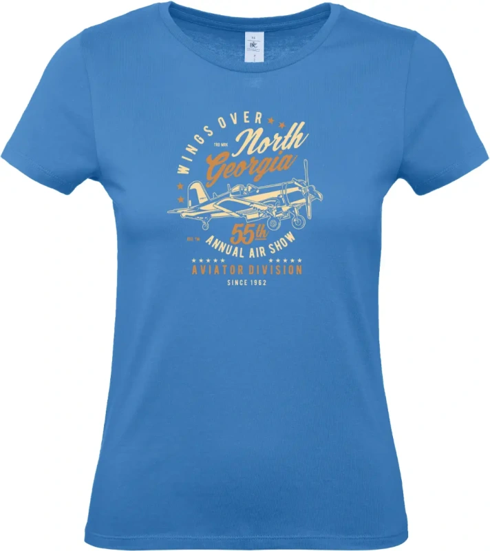 dámské azurová tričko Wings Over North Georgia