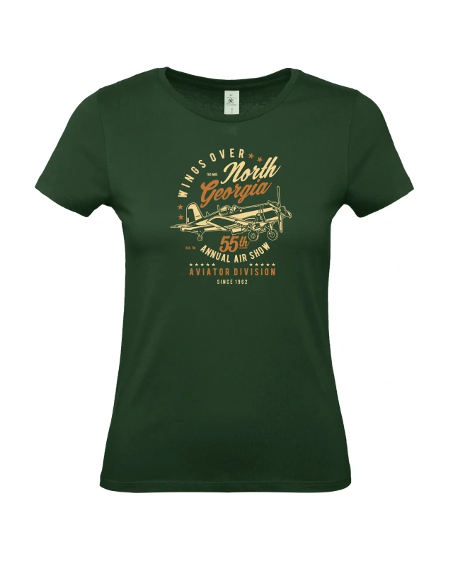 dámské láhvově zelené tričko Wings Over North Georgia