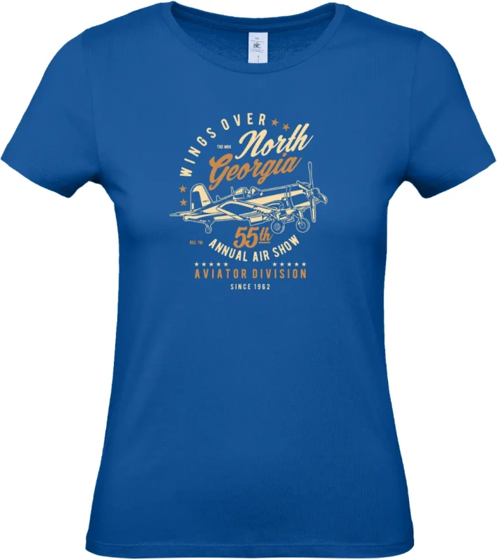 dámské královská modrá tričko Wings Over North Georgia