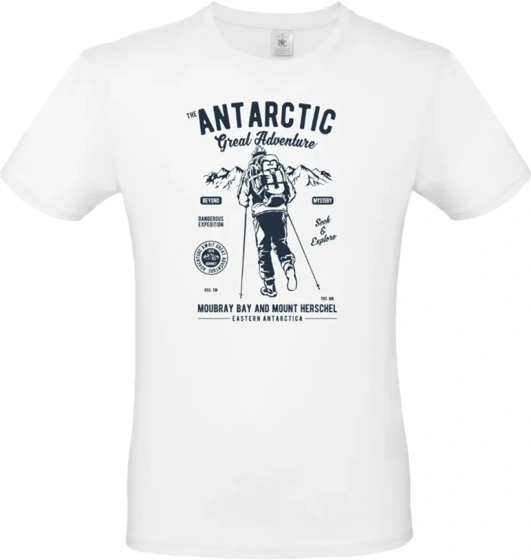 pánské bílé tričko Antarctic Adventure