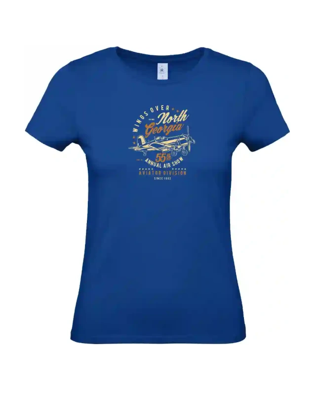 dámské královská modrá tričko Wings Over North Georgia