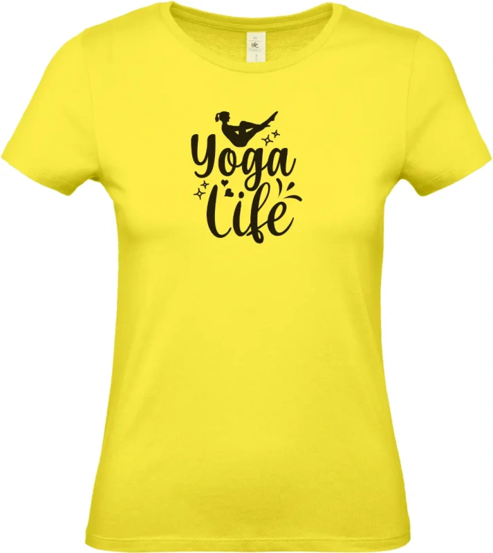 dámské citronové tričko Yoga Life