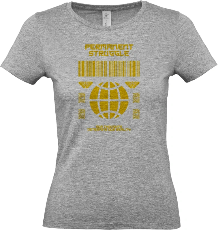 dámské sportovní šedé tričko Permanent Strugle