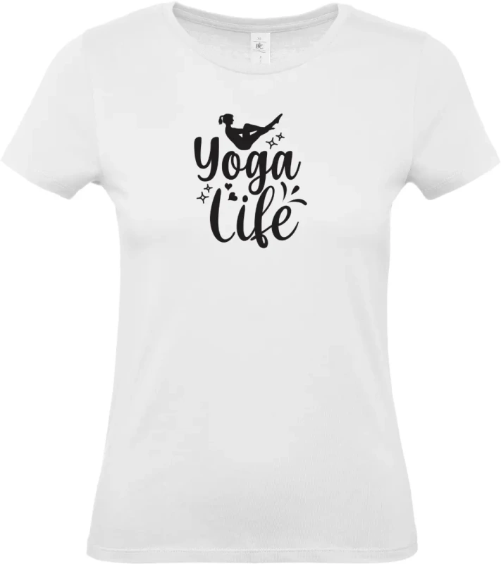 dámské bílé tričko Yoga Life