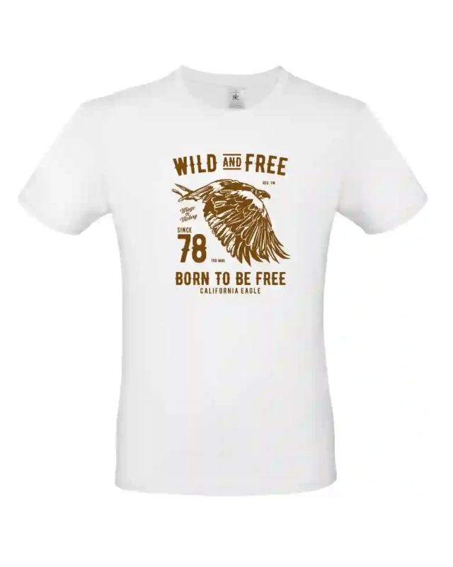 pánské bílé tričko Wild And Free