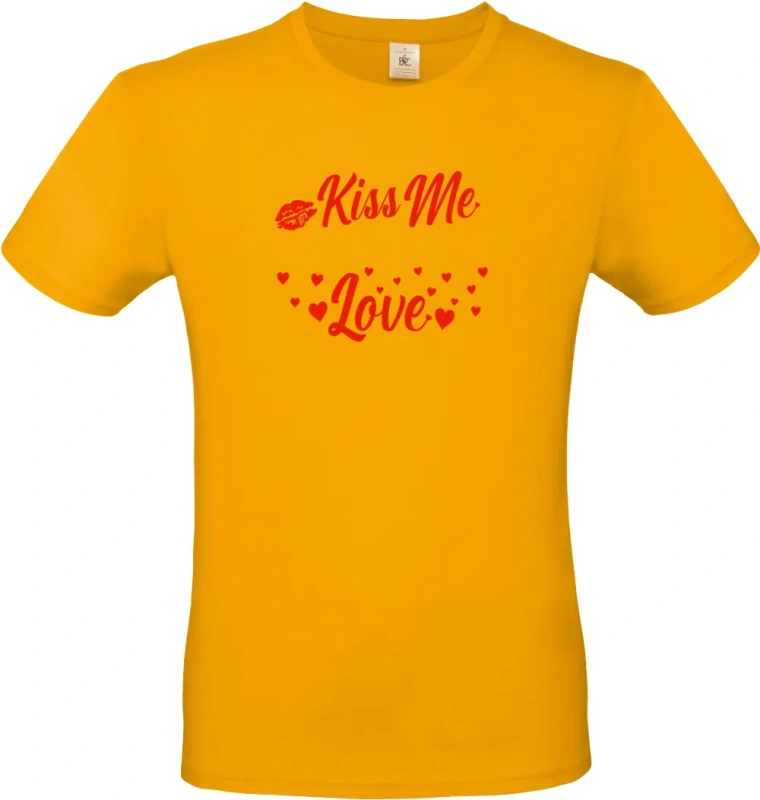 pánské meruňkové tričko Kiss Me Love