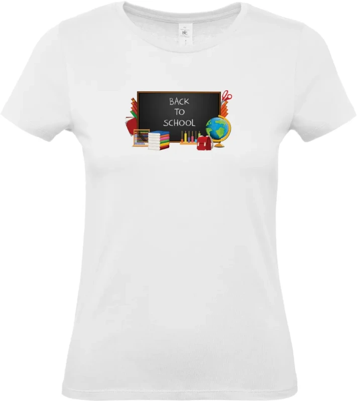 dámské bílé tričko Back to school