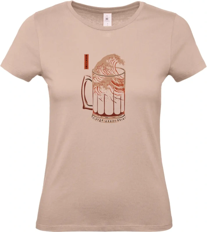 dámské světle ružové tričko Wave