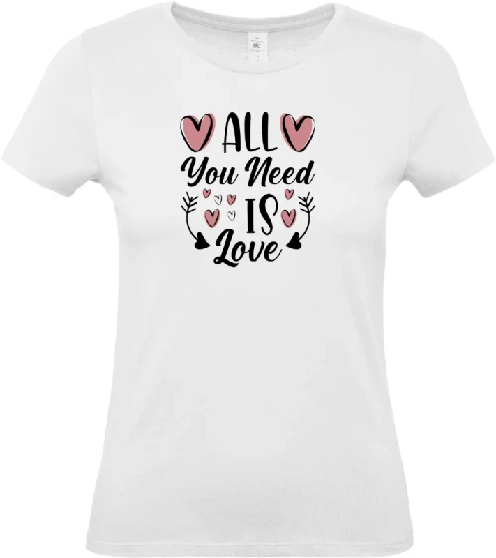 dámské bílé tričko All You Need Is Love