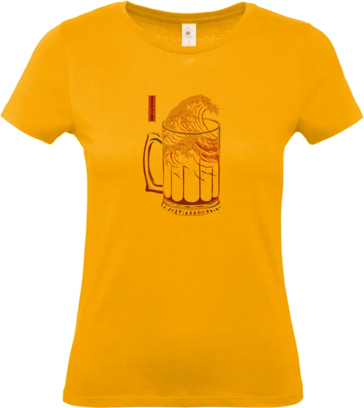 dámské meruňkové tričko Wave