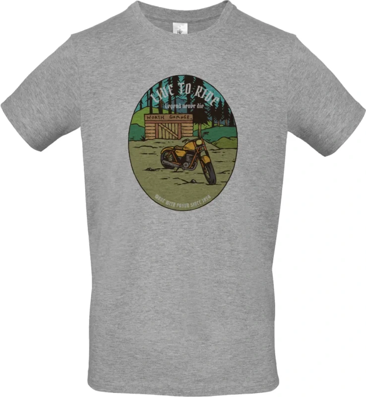 pánské světle šedé tričko Garage