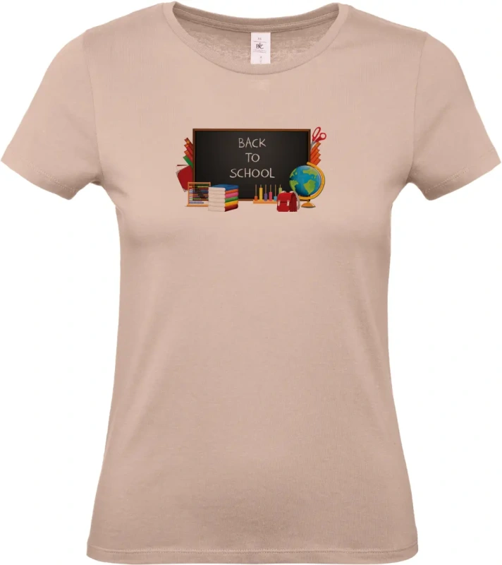 dámské světle ružové tričko Back to school