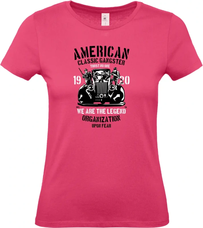 dámské ružové tričko American Classic Gangster