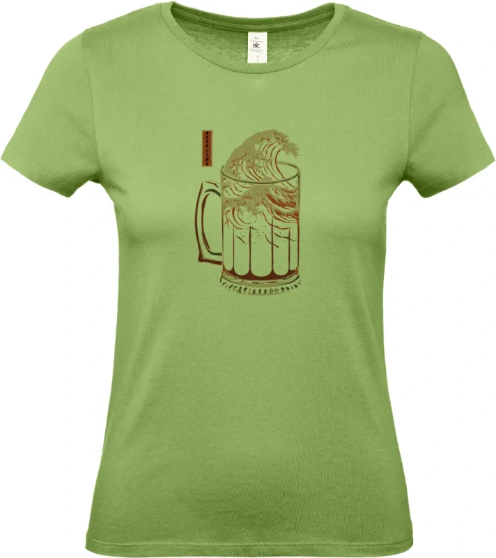 dámské pistáciové tričko Wave