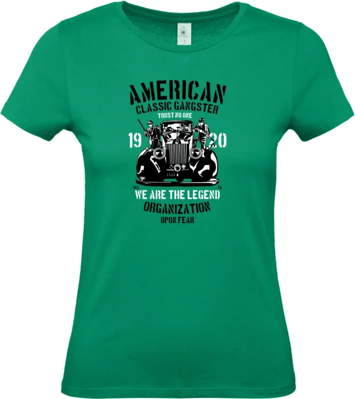 dámské kelly zelené tričko American Classic Gangster