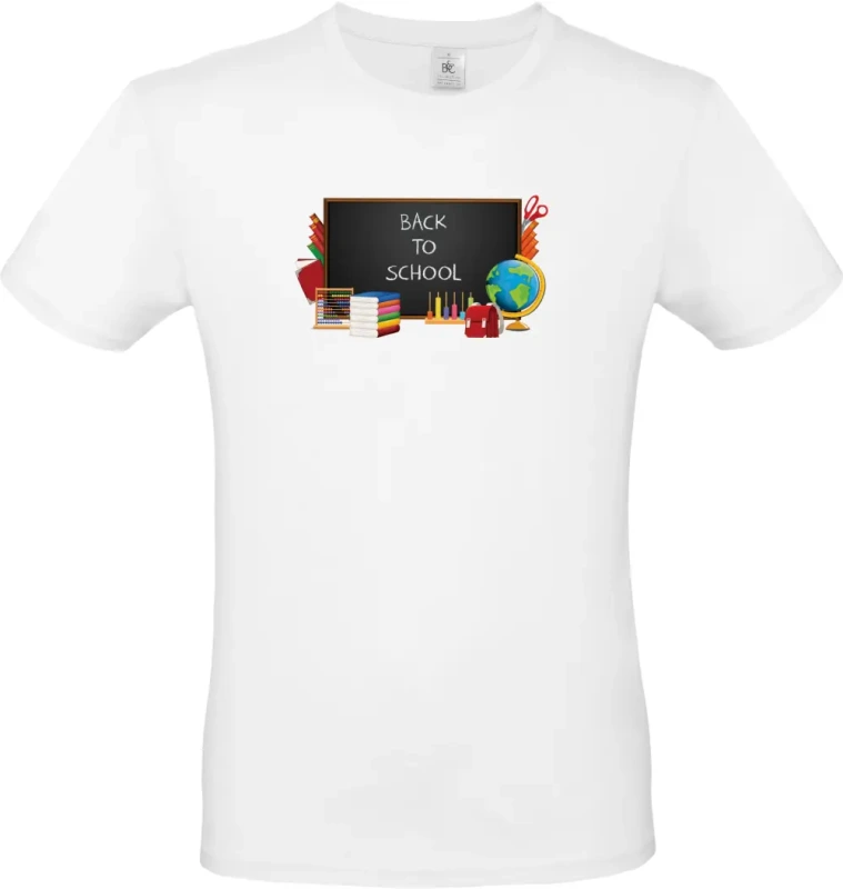 pánské bílé tričko Back to school