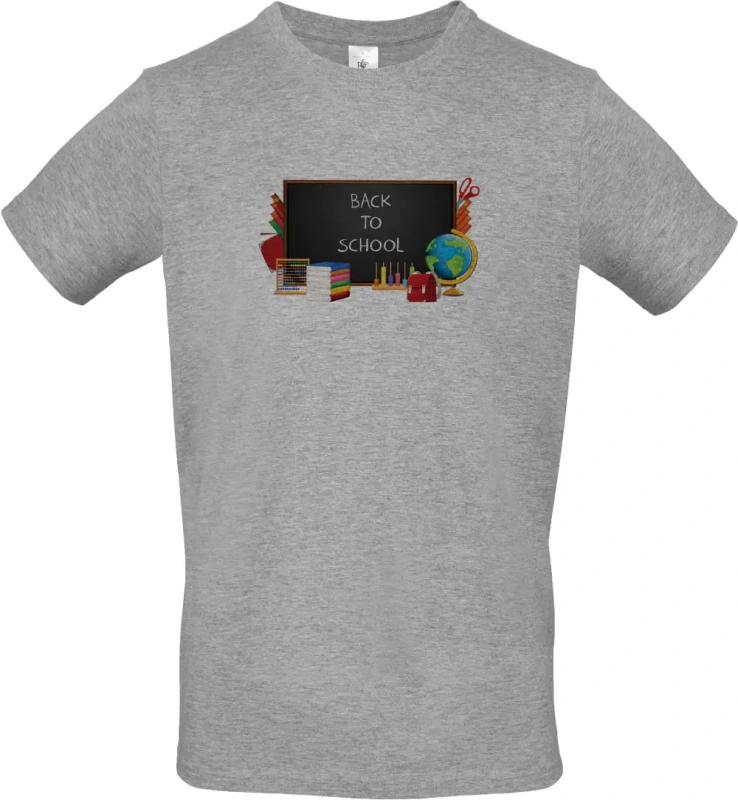pánské sportovní šedé tričko Back to school
