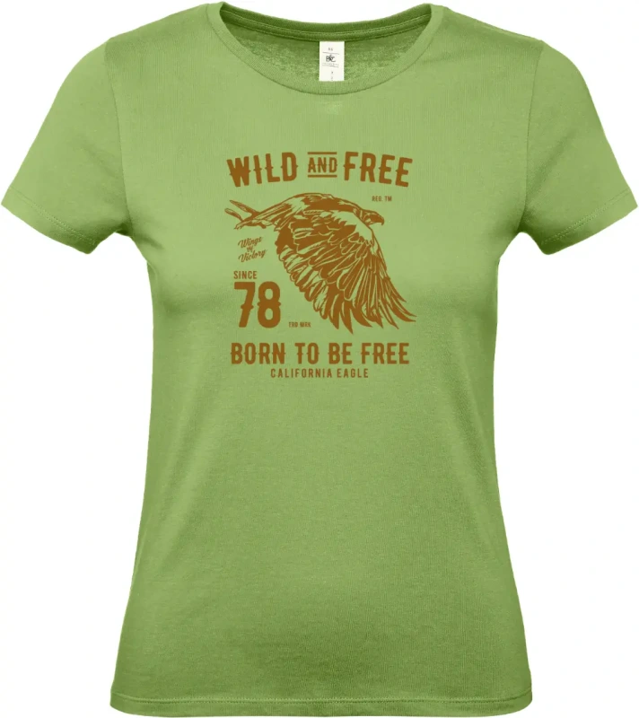 dámské pistáciové tričko Wild And Free