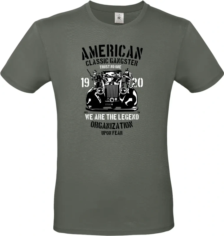 pánské khaki tričko American Classic Gangster