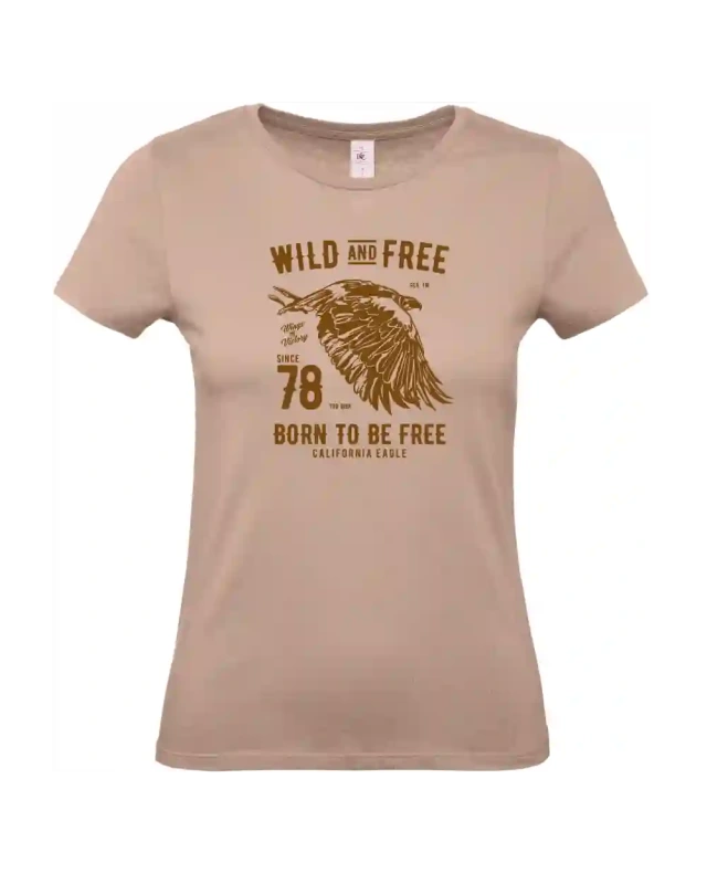 dámské světle ružové tričko Wild And Free