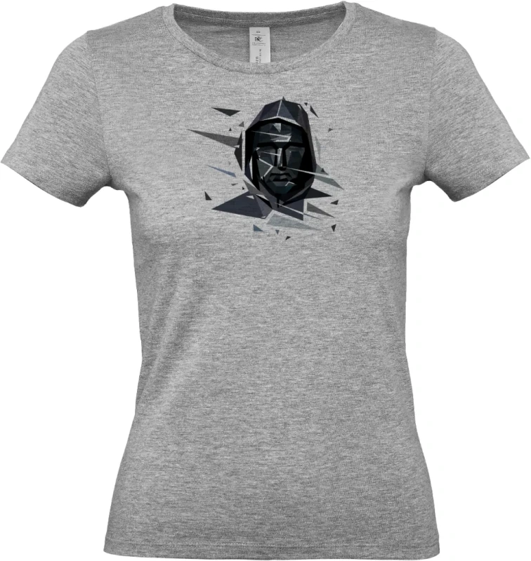 dámské sportovní šedé tričko AbstractSquid2