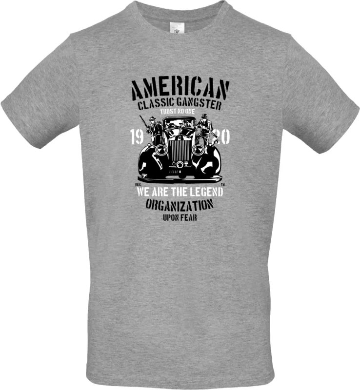 pánské sportovní šedé tričko American Classic Gangster