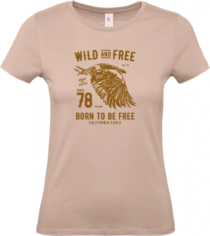 dámské světle ružové tričko Wild And Free