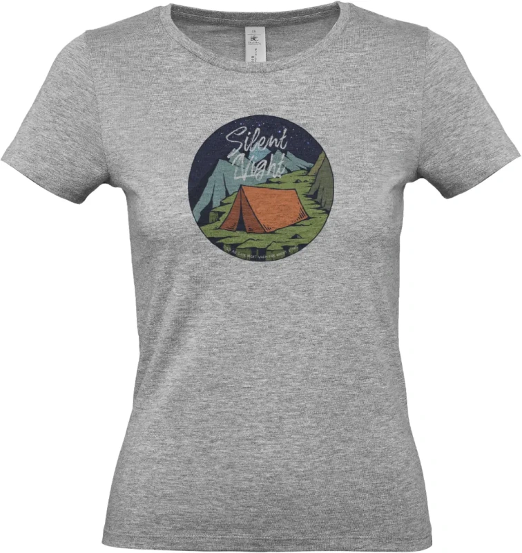 dámské sportovní šedé tričko Night Camp