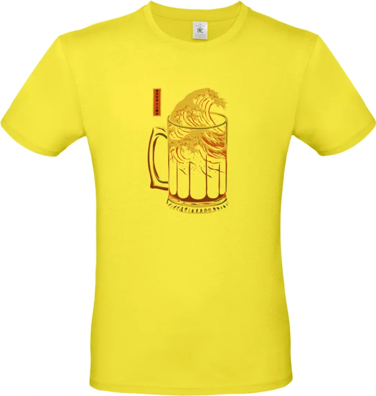 pánské citronové tričko Wave